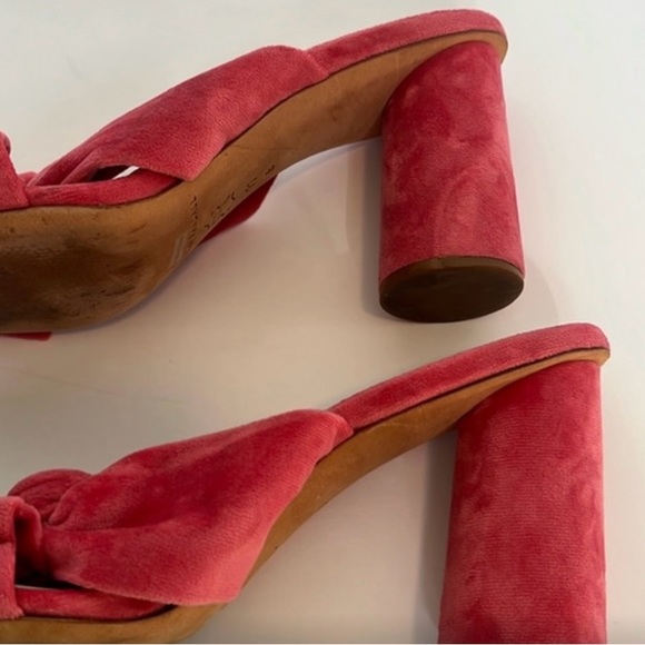 Loeffler Randall Pink CoCo Knotted Velvet Mules💓🌸 - Picture 7 of 10